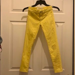 yellow girls size 8 skinny Joe’s Jeans